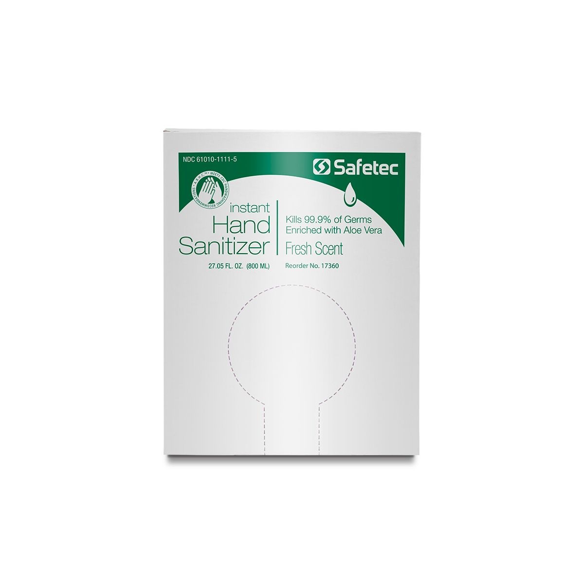 Hand Sanitizer 800 mL Manual Bag-in-Box (Fresh) - Sanitizer